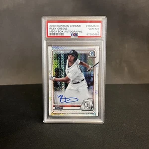 Riley Greene Prospect Auto 2020 Bowman Chrome Mega Box Detroit Tigers - Picture 1 of 2