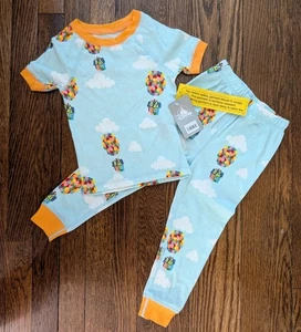 New Disney Pixar UP Balloon house Kids Two Piece Pajamas Size 3T / 100cm NWT - Picture 1 of 10