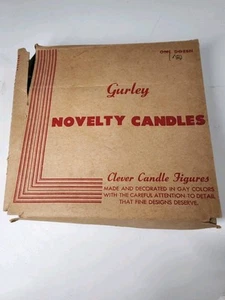 Velas antiguas de novedad Gurley con caja de exhibición + 8 velas de Navidad - Imagen 1 de 8