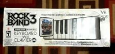 Nintendo Wii Rock Band 3 Keyboard With Clavier Boxed No Dongle