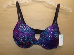 OnGossamer Women's Stretch Mesh Bump It Up Push Up Bra, All That Glitter  - Picture 1 of 8