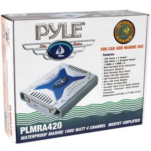 Verstärker Marine PLMRA420 1000 Watt 4 Kanäle Boot Plmra 420 Synchron - Bild 1 von 5