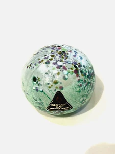 Rare colour Isle of Wight Studio Glass IOWSG paperweight Meadow Garden Heather - Picture 1 of 9