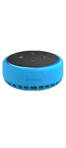 Mission - Custodia in silicone per Amazon Echo Dot (terza generazione), Blu - Foto 1 di 2