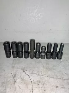 SNAP-ON MATCO SK 3/8 METRIC UNIVERSAL DEEP IMPACT SOCKET SET 10-19mm SBDUPM106TB - Bild 1 von 3