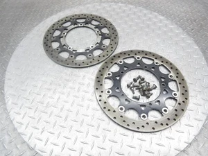 2008 07-08 Yamaha YZF R1 YZFR1 Front Left Right Brake Rotor Disc Pair 4.90mm - Picture 1 of 10