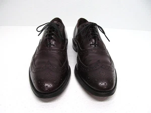 Allen Edmonds Lloyd Budapester Oxford-Schuhe Burgunderrot Leder Herren Größe 9 C - Bild 1 von 9