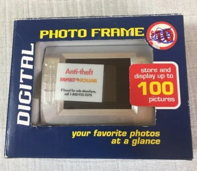 Family dollar Digital Photo Frame Stores up to 100 1.5" LCD screen - Image 1 of 4