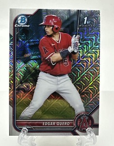 Edgar Quero 2022 Bowman Chrome 1st Prospects Mega Box Mojo Refractor RC #BCP-123