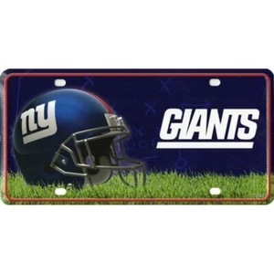 Placa de Fútbol Americano New York Giants NY Personalizada Grabada Personalizada Etiqueta de Coche de Vanidad - Imagen 1 de 3