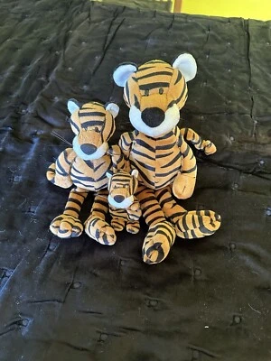 NICI Wild Friends TIGER Family x3 (32cm, 25cm & Keyring) soft toys - Image 1 of 4