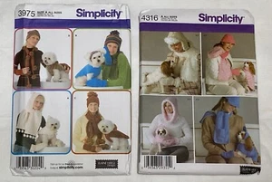 Simplicity Misses Hats Scarves & Dog Coats Sewing Patterns Uncut 3975 4316 - Picture 1 of 5