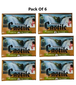6x Castile Blue Power Soap With Cocoa Butter - Picture 1 of 3