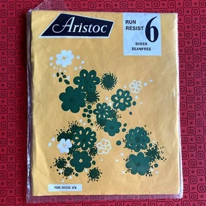 Aristoc Nylons Vintage Nylon Stockings Size 9.5 In Packet Still Sealed - Picture 1 of 3
