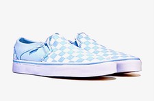 blue slip on vans womens