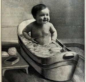 Packer's Tar Soap 1909 Advertisement Cute Baby In Bath Tub Hygiene DWCC16 - Picture 1 of 2