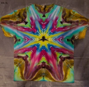 Hand Made Tie Dye T Shirt, Gildan 100% Cotton, I Would Dye 4 U, XL - Picture 1 of 1