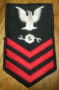 Parche de uniforme de primera clase para suboficial mecánico de construcción de la Marina de los Estados Unidos - Imagen 1 de 1