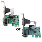 2-Port DB9 RS232 / Serial Port PCI for PCIe Adapter Card AX99100