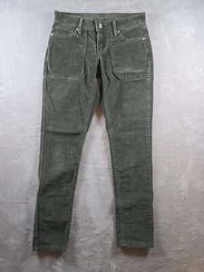 Levi's Women's Size 27x28 Green Low Rise Corduroy Pants - Picture 1 of 9