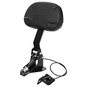 Adjustable Driver Backrest Pad w/Mounting Kit Fit For Harley Touring 2009-2024 - Bild 1 von 12