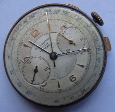 Хронограф Landeron мужские наручные часы механизм и циферблат 34 мм. в диаметре - Изображение 1 из 4