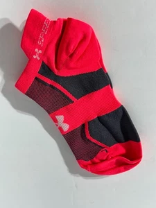 NWOT 1 pair Women's Under Armour Pink Socks 7-10.5(?) Thinner Style Sock - Picture 1 of 3