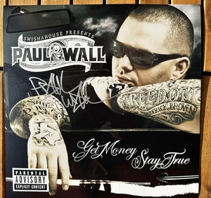 POSTER FIRMATO PAUL WALL 12x12 RACC VENDITORE DI FIDUCIA SWISHAHOUSE HOUSTON RAPPER C - Foto 1 di 1