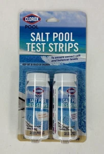 Tiras reactivas para piscina de sal Clorox Pool&Spa para pruebas de agua de piscina 25 + 10 probador de sal - Imagen 1 de 8