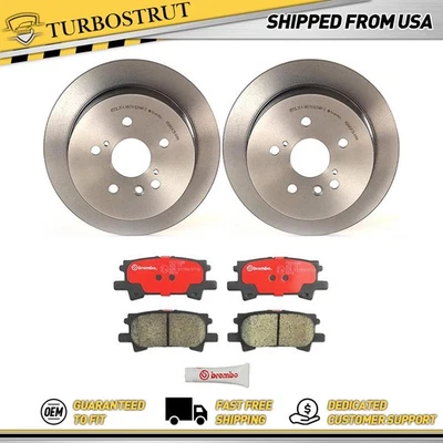 Brembo Rear Brake Rotors Brake Pads Kit For 2004-2006 Lexus RX330 - Image 1 of 4
