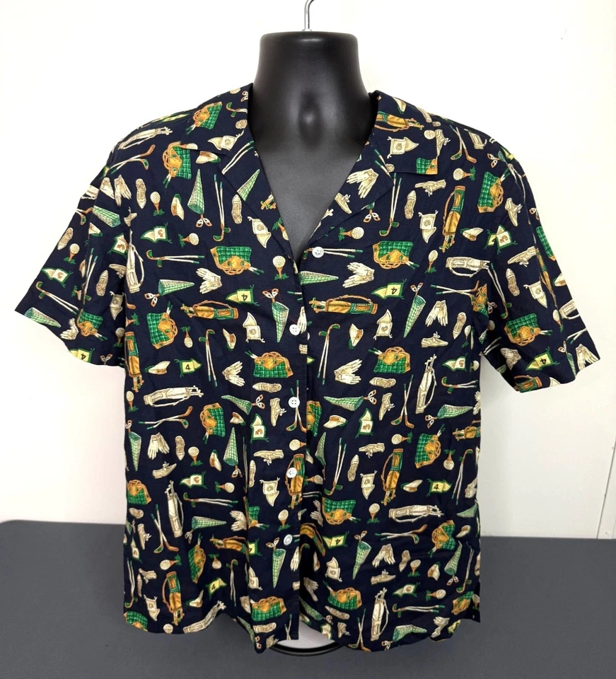 Vintage Jones New York Sport Linen Blend Golf Button Front Collared Shirt 1X - Image 1 of 4