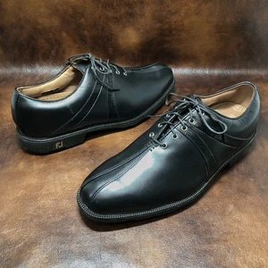NUEVO Zapatos de golf FootJoy Icon negros talla 10,5 M piel de becerro FJ - Imagen 1 de 9