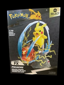 Jazwares Select Pokemon Pikachu 1/10 Scale Deluxe Figure Light FX NEW IN BOX✨ - Picture 1 of 4