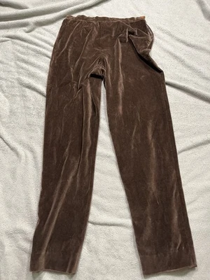 Pantalones vintage Giorgio Armani para mujer 44/US 8 terciopelo marrón Foto 1 de 4