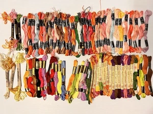 Lot Of 70+ Vintage New Embroidery Floss, Celesta Brillante, J&P Coats, Star - Picture 1 of 5