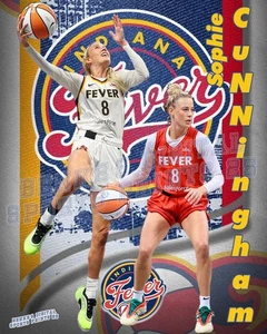 Indiana Fever Lithographie Druck von Sophie Cunningham 2025 - Bild 1 von 1