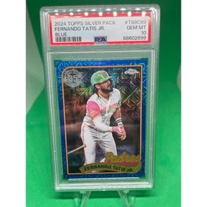 2024 Topps Series 1 Fernando Tatis Jr Blue Mojo Refractor /150 #T89C-69 PSA 10 - Bild 1 von 2