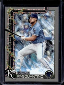 2025 Topps Holiday Vinnie Pasquantino Silver Glitter #H198 Royals - Picture 1 of 2