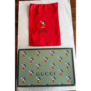 GUCCI X DISNEY MICKEY MOUSE COLABORACIÓN Bolsa de zapatos vacía y bolsa antipolvo EDICIÓN LIMITADA - Imagen 1 de 12