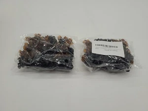 2PK 100 Piece Pack of 1cm Hair Claws Clips, Plastic Mini Hairclips Brown/ Black - Picture 1 of 8