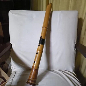 JAPANESE ANTIQE SHAKUHACHI BAMBOO FLUTE SIGNACHURE - Picture 1 of 15