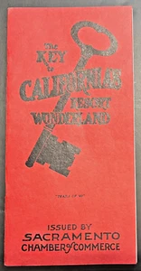 Vintage 1920s THE KEY TO CALIFORNIA RESORT WONDERLANDS, Directory Guide w/ Map - Picture 1 of 7