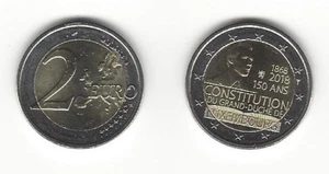 2 Euro Gedenkmünze 2018 aus Luxemburg, 150 Jahre Verfassung, unzirkuliert, bfr - Bild 1 von 1