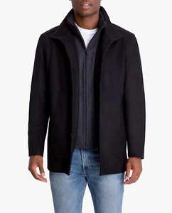 London Fog Black Men's Wool Coat Size M - Picture 1 of 11