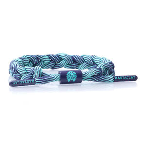 Rastaclat Sting Turquoise Purple Braided Shoelace Wristband Bracelet 11200091