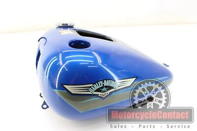 07-11 TANQUE DE GASOLINA FAT BOY PILA DE COMBUSTIBLE DEPÓSITO DE GASOLINA AZUL  Foto 1 de 4