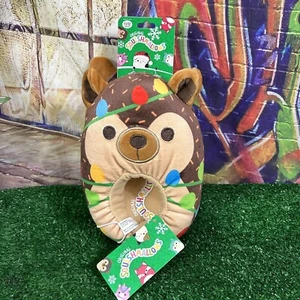 Squishmallow Slippers Hans The Hedgehog Holiday Lights Size 11/12 NEW SB3 - Picture 1 of 4