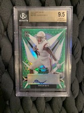 2021 RAKEEM BOYD AUTO RC ROOKIE CARD GREEN #44 /99 BGS 9.5 GEM MINT