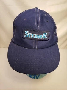 Steiner Ag products  Snapback Trucker Hat Cap Blue full coverage no mesh - Picture 1 of 5