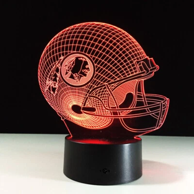 Lámpara de Luz LED Washington Redskins Coleccionable Alex Smith Decoración del Hogar Regalo Foto 1 de 4
